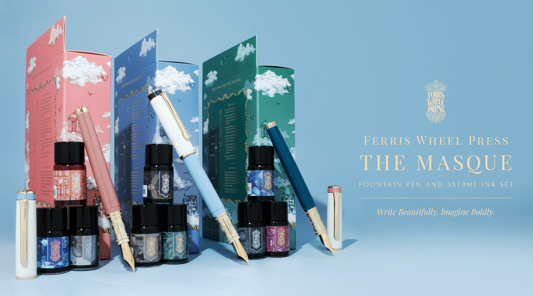 Comparing the Masque Fountain Pen With Other Ferris Wheel Press Writing Instruments