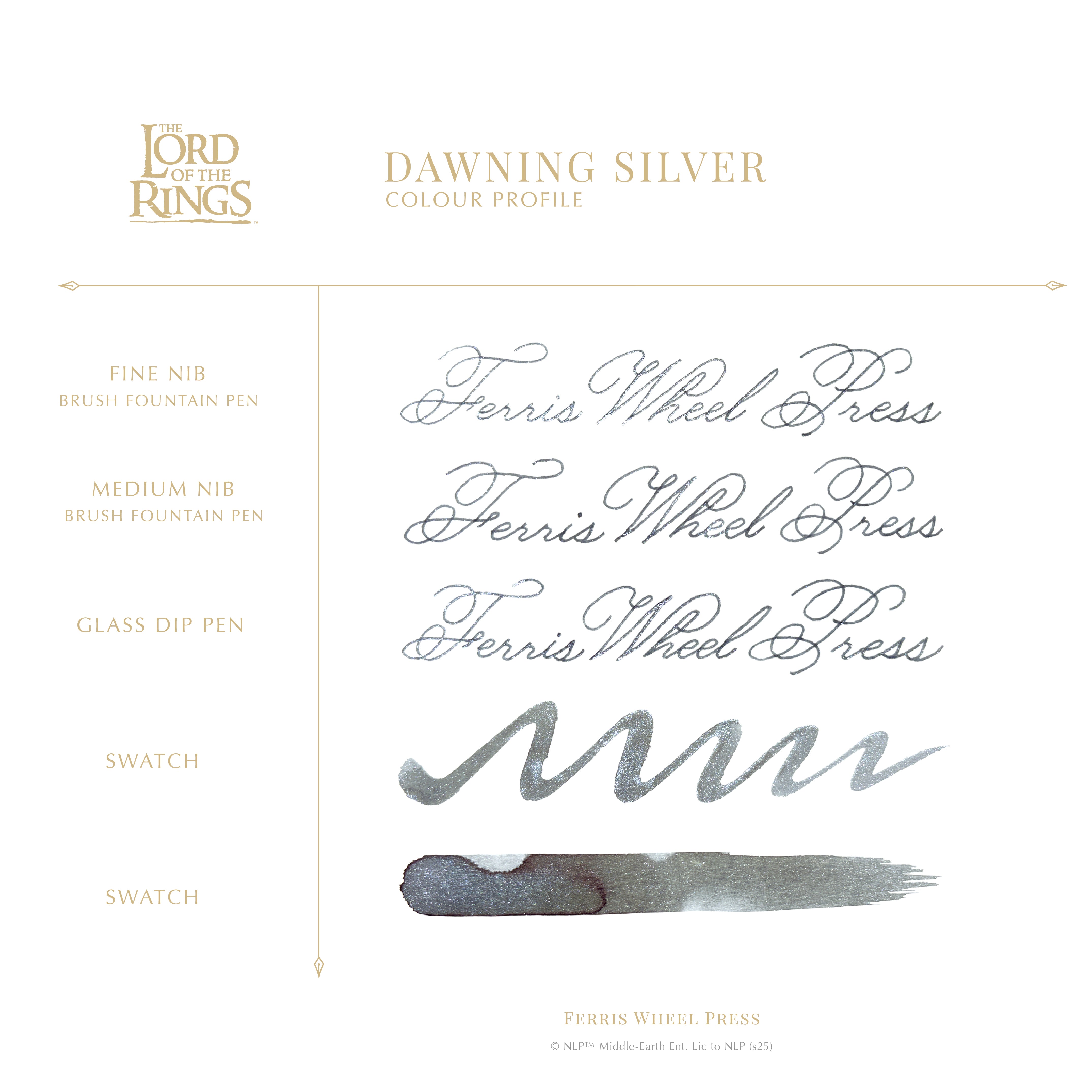 Warner Bros. | The Lord of the Rings | Dawning Silver 28ml Ink