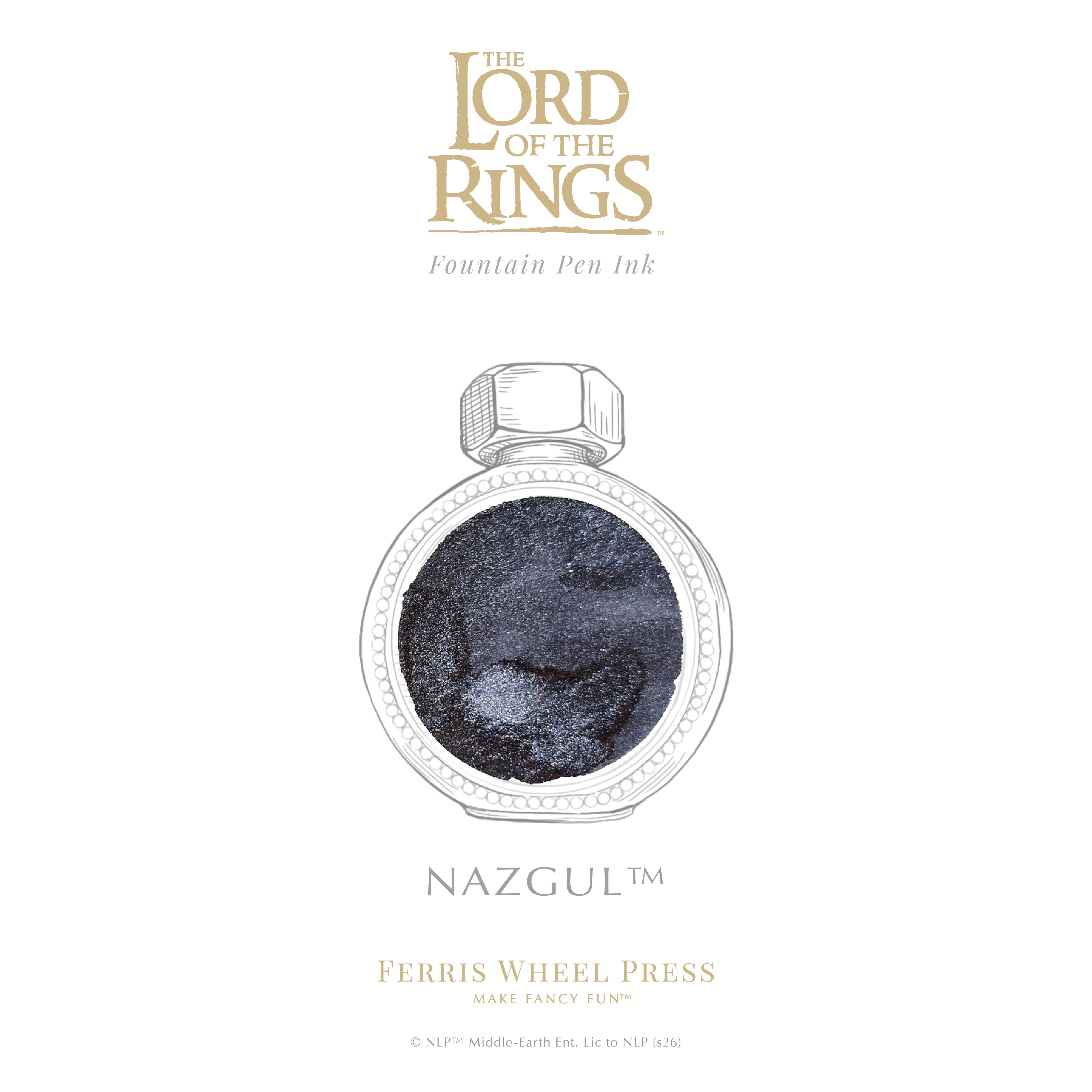 The Lord of the Rings 25th Anniversary | Limited Edition Pen and Ink Set | Nazgûl - Ferris Wheel Press Canada
