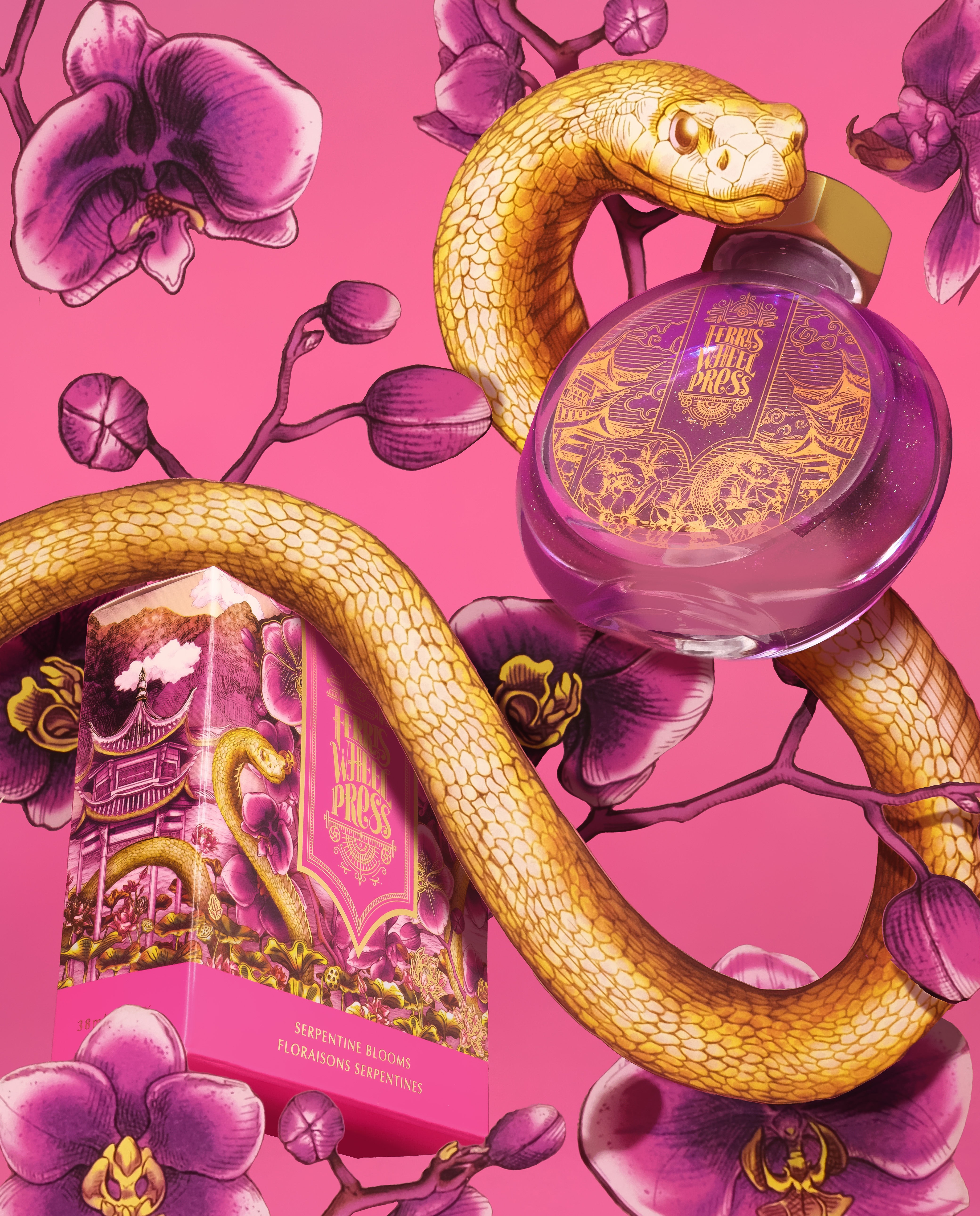 Curious Collaborations | Year of the Snake Special Edition with Fête Chinoise- Serpentine Blooms