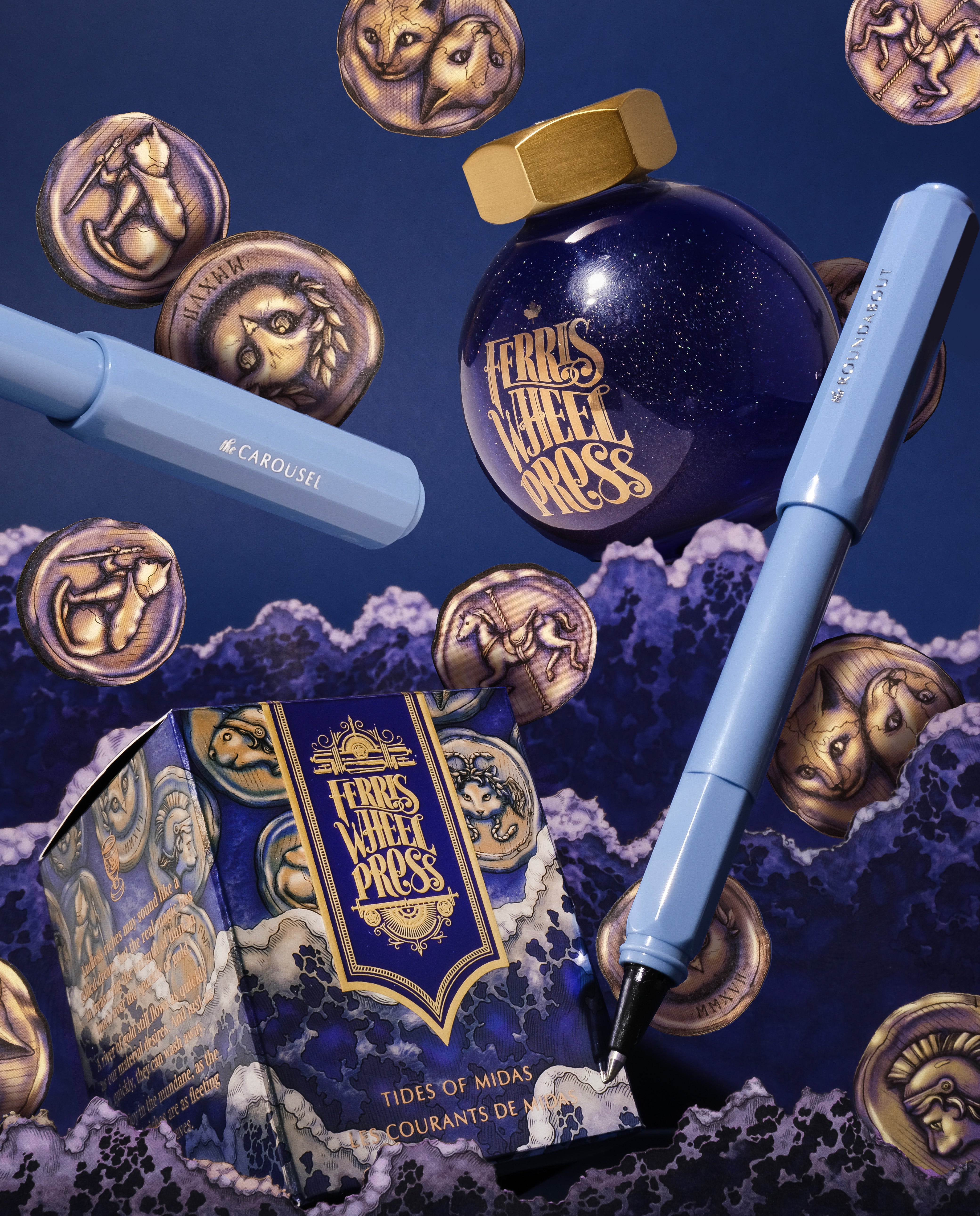 The Carousel Fountain Pen - Tides of Midas