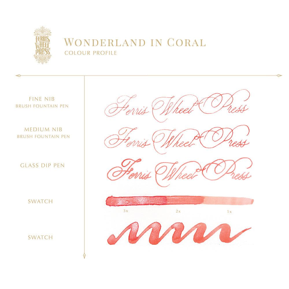 The Masque Pen & Ink Set - Coral