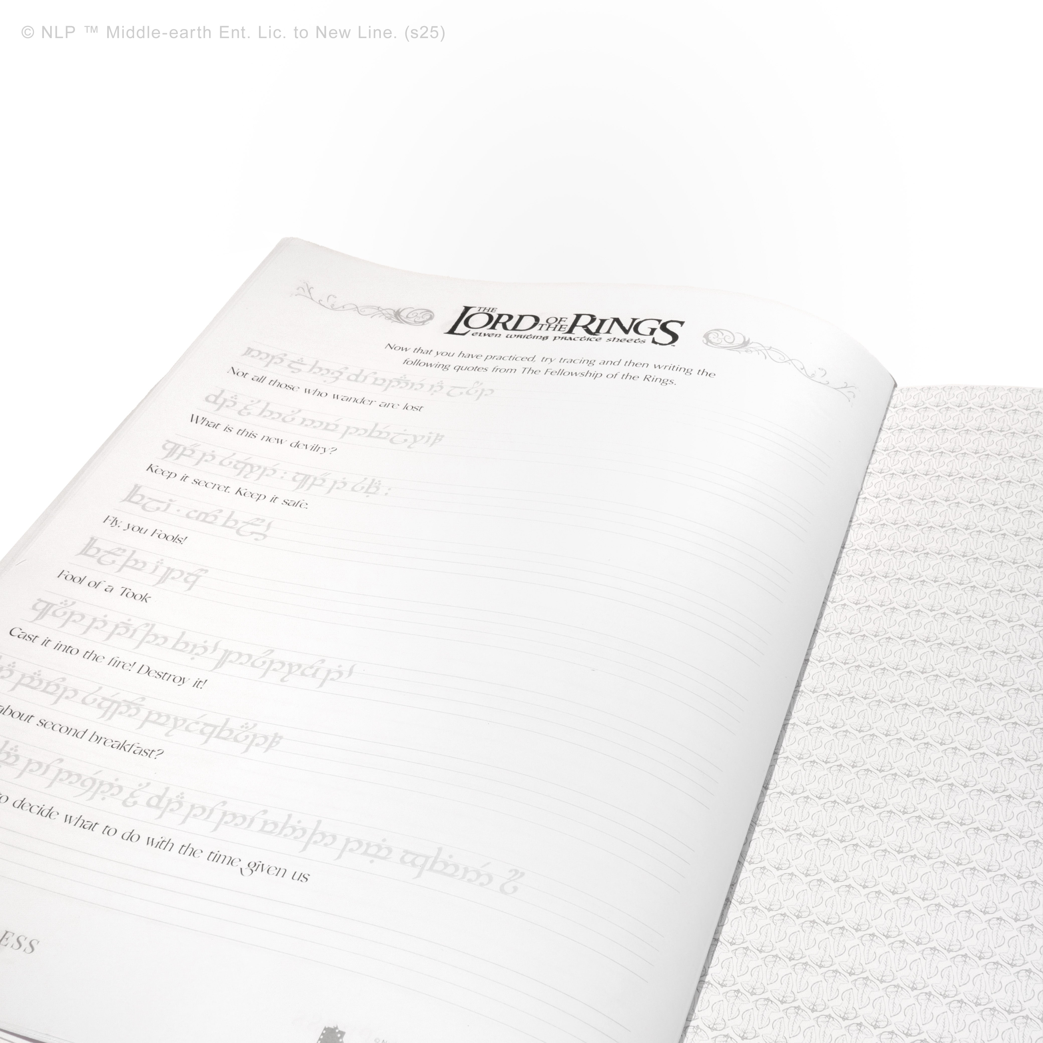 The Lord of the Rings Lettering Booklet (Physical) - Ferris Wheel Press Canada