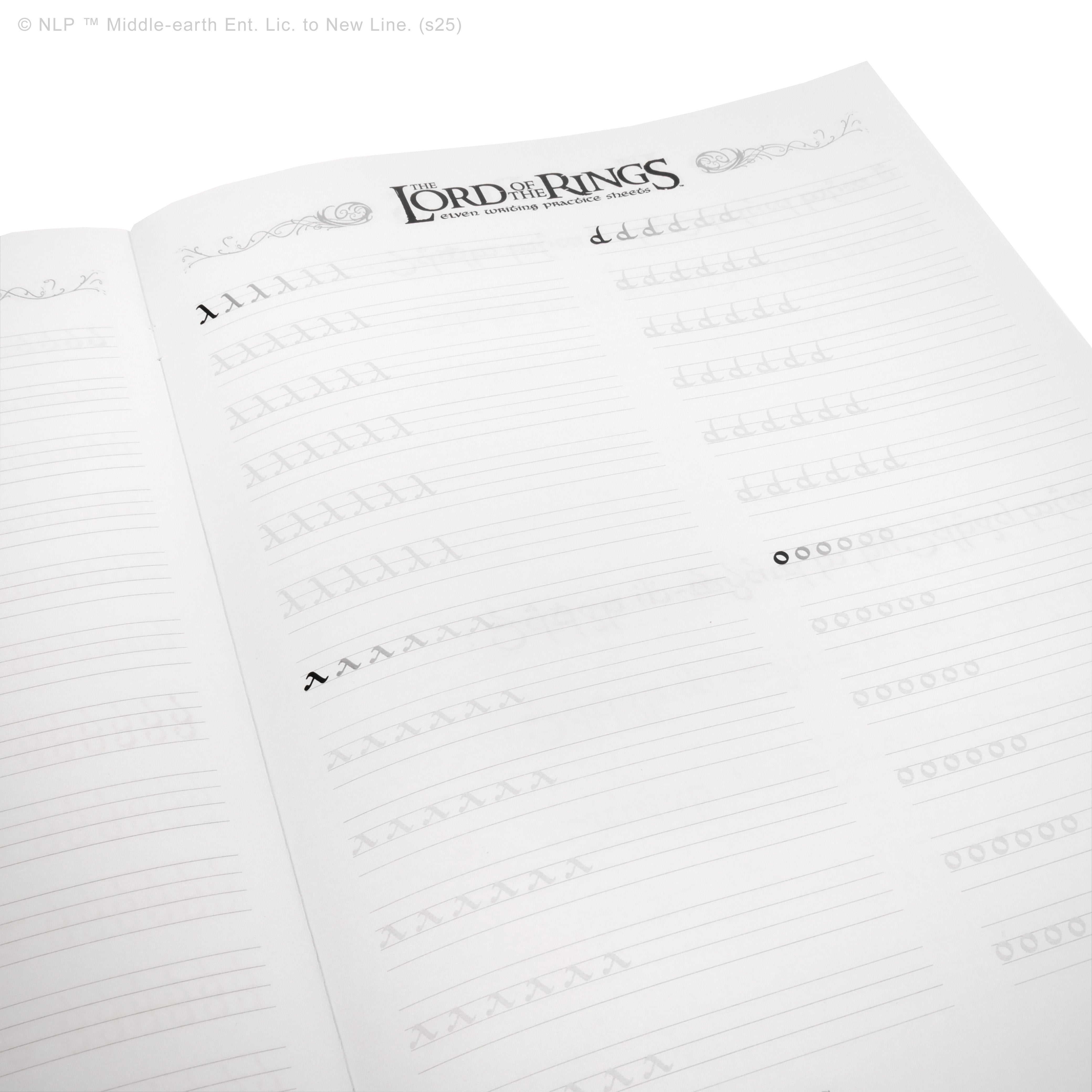 The Lord of the Rings Lettering Booklet (Physical) - Ferris Wheel Press Canada