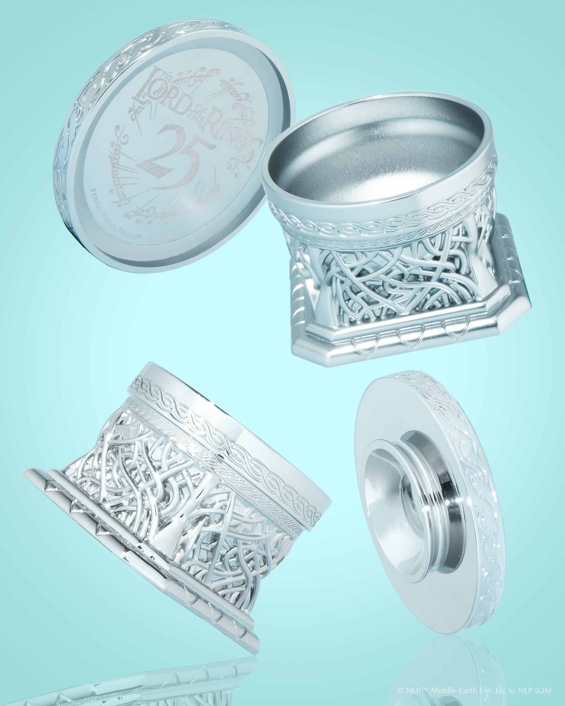 Warner Bros. | The Lord of the Rings 25th Anniversary | Mirror of Galadriel Limited Edition Inkwell | Brushed Edition