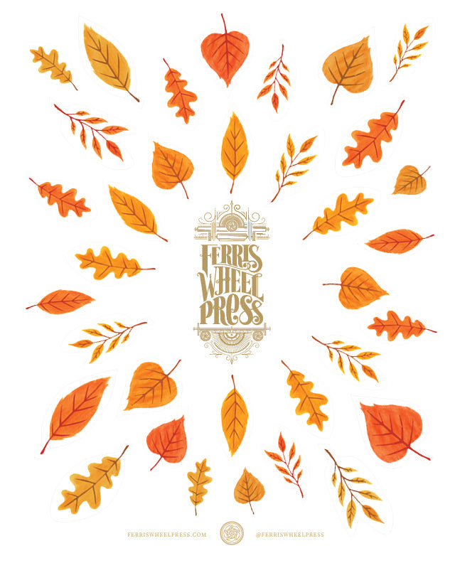 Autumn Leaves - Sticker